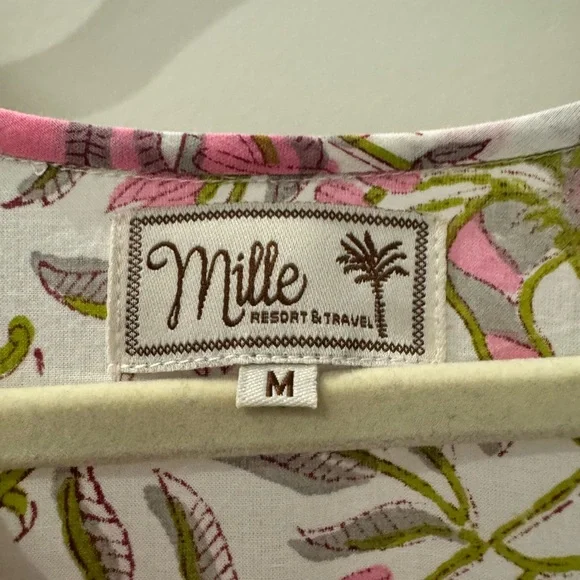 Mille Floral Pink and Green Blouse - Picture 3 of 4